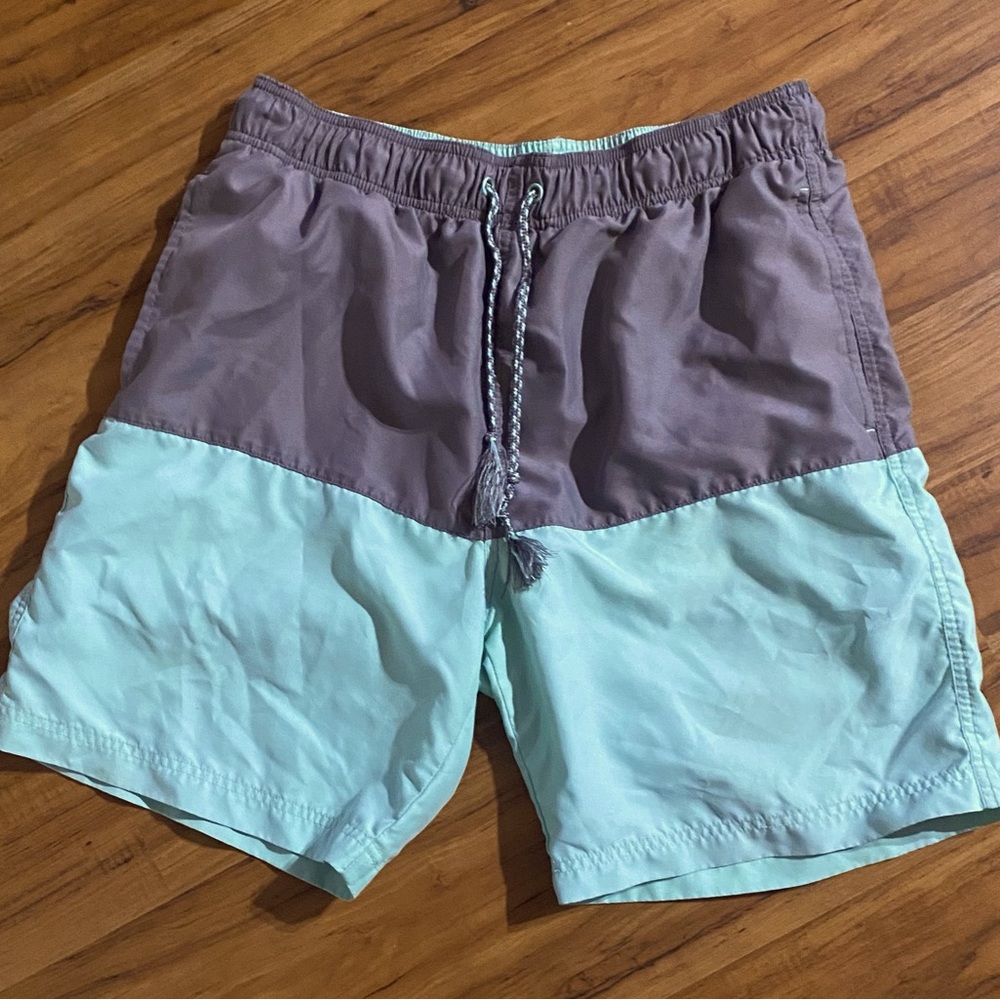 George Men's Two-Tone Swim Shorts Size Small (32-34)